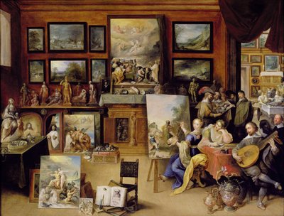 Pictura, Poesis and Musica in a Pronkkamer by Frans II Francken the Younger